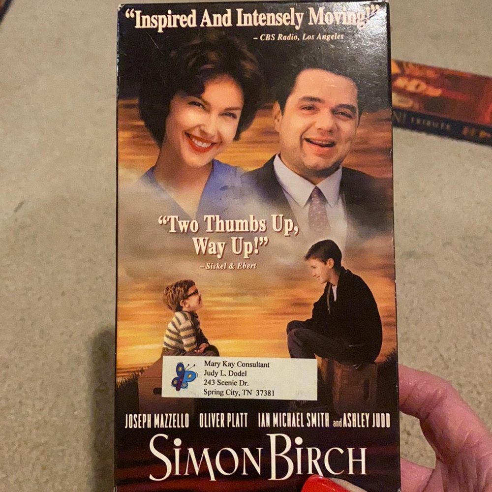 Simon Birch movie on VHS.